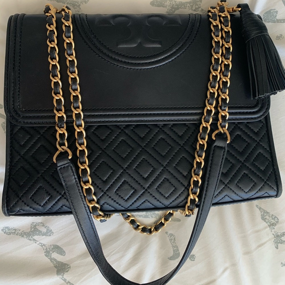 Tory Burch convertible quilted leather bag